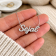 Handmade 925 Sterling Silver Sejal Iced Name Necklace